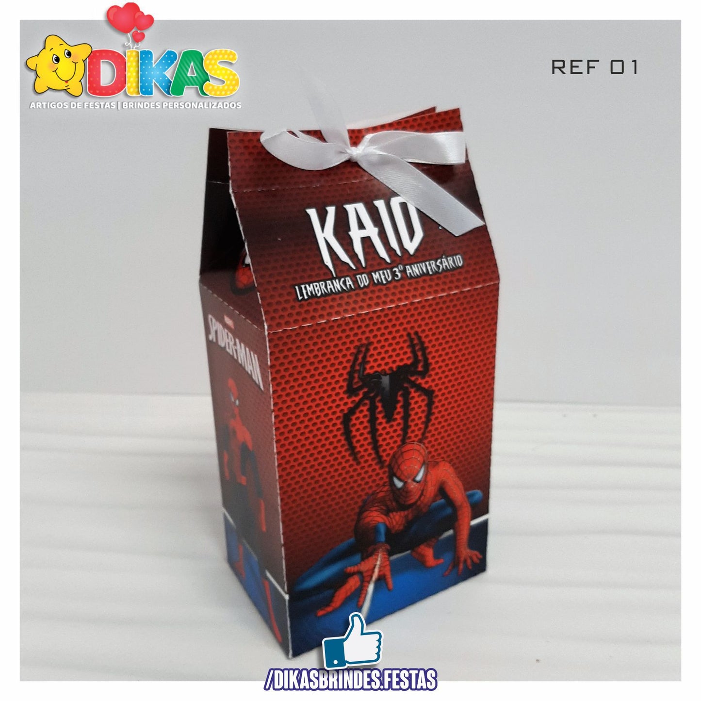 CAIXAS PERSONALIZADAS PARA BRINDES - HOMEM ARANHA