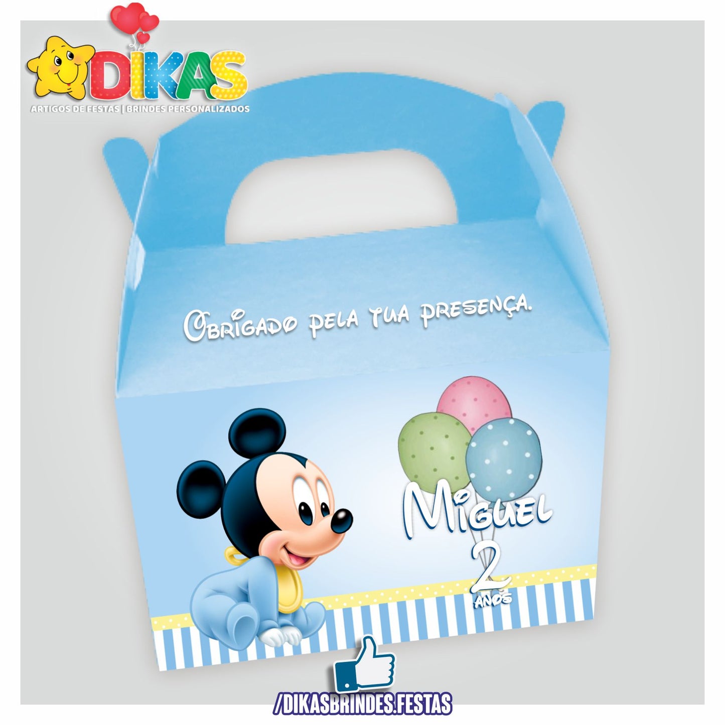 CAIXAS PERSONALIZADAS PARA BRINDES - MICKEY BABY