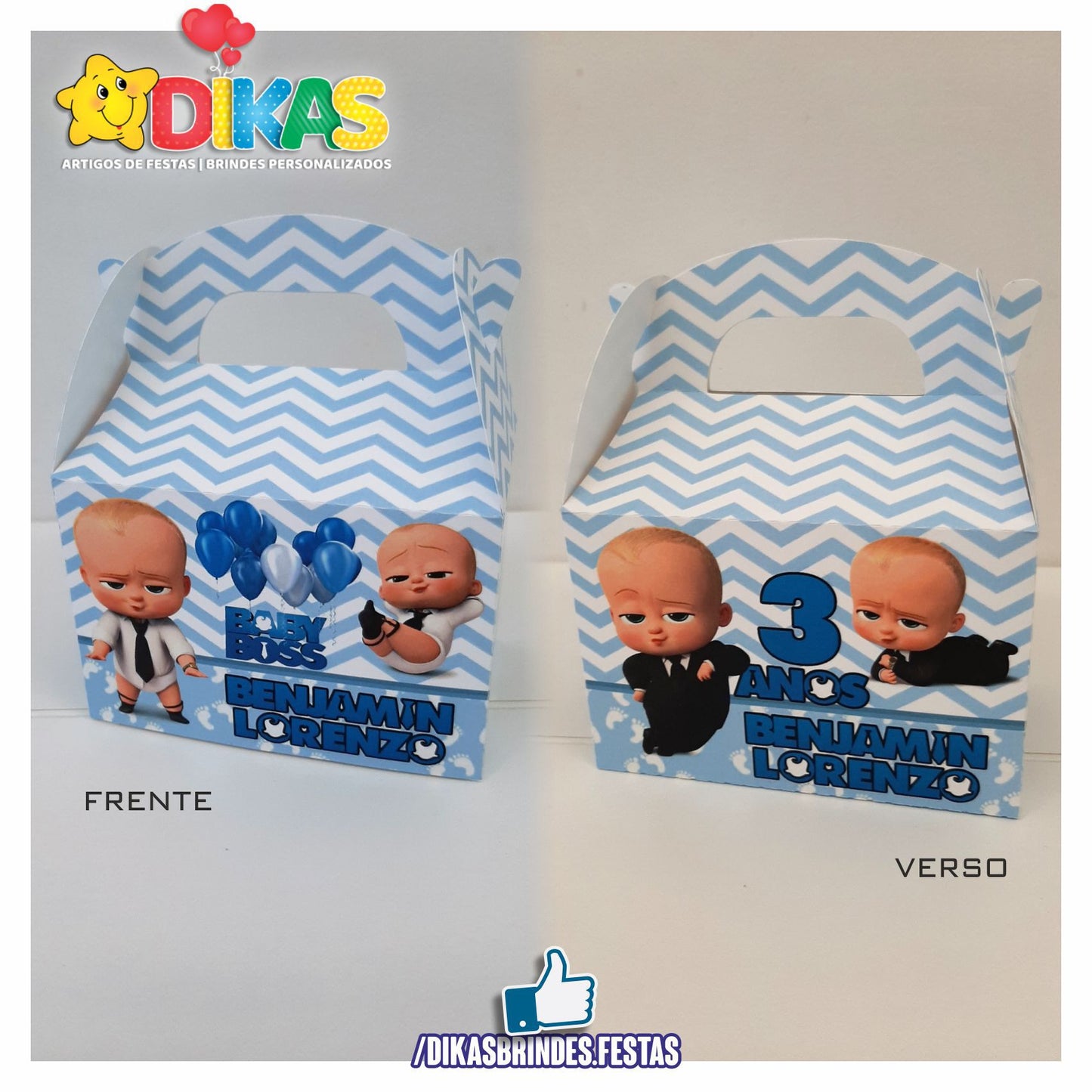 CAIXAS PERSONALIZADAS PARA BRINDES - BOSS BABY