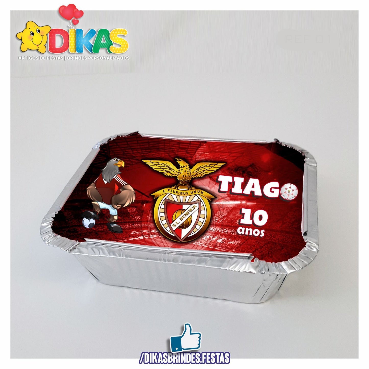 CAIXAS PERSONALIZADAS PARA BRINDES - FUTEBOL BENFICA