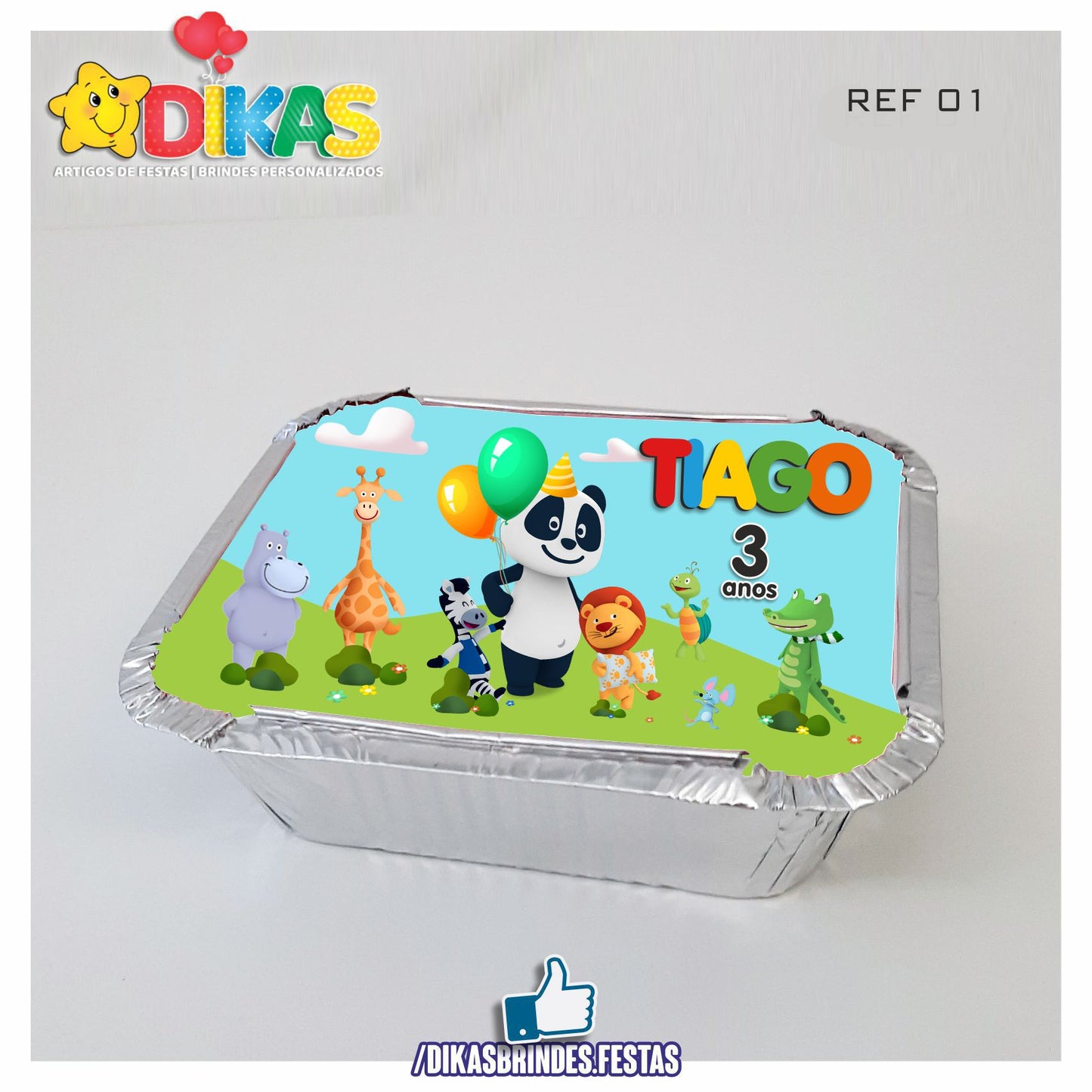 CAIXAS PERSONALIZADAS PARA BRINDES - PANDA E OS AMIGOS