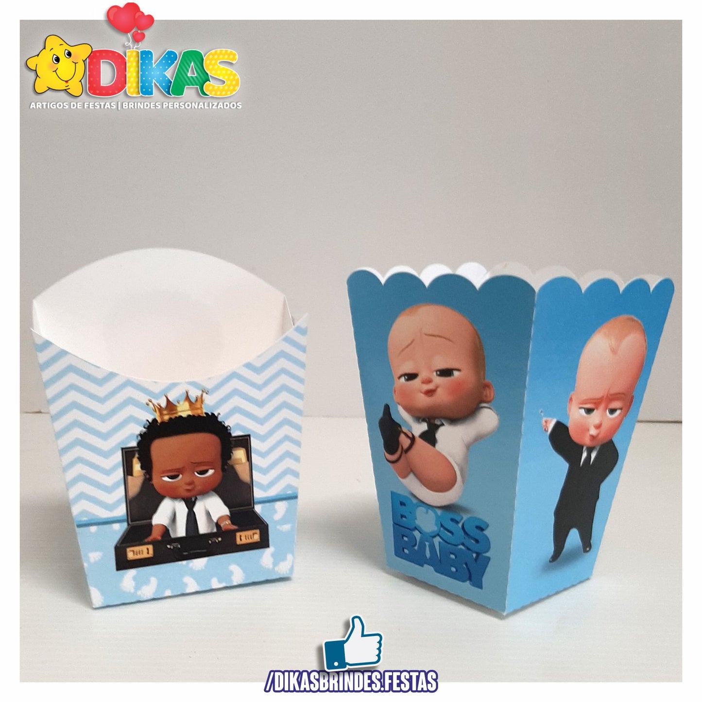 CAIXA DE PIPOCA/BATATA - BOSS BABY