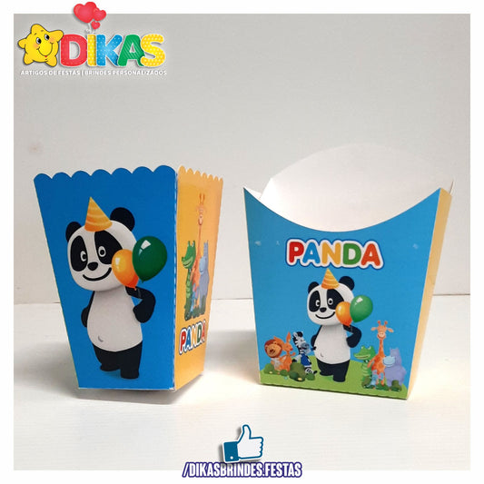 CAIXA DE PIPOCA/BATATA - PANDA E OS AMIGOS