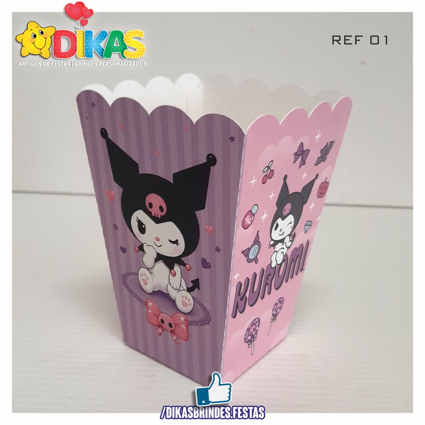 CAIXA DE PIPOCA/BATATA - KUROMI