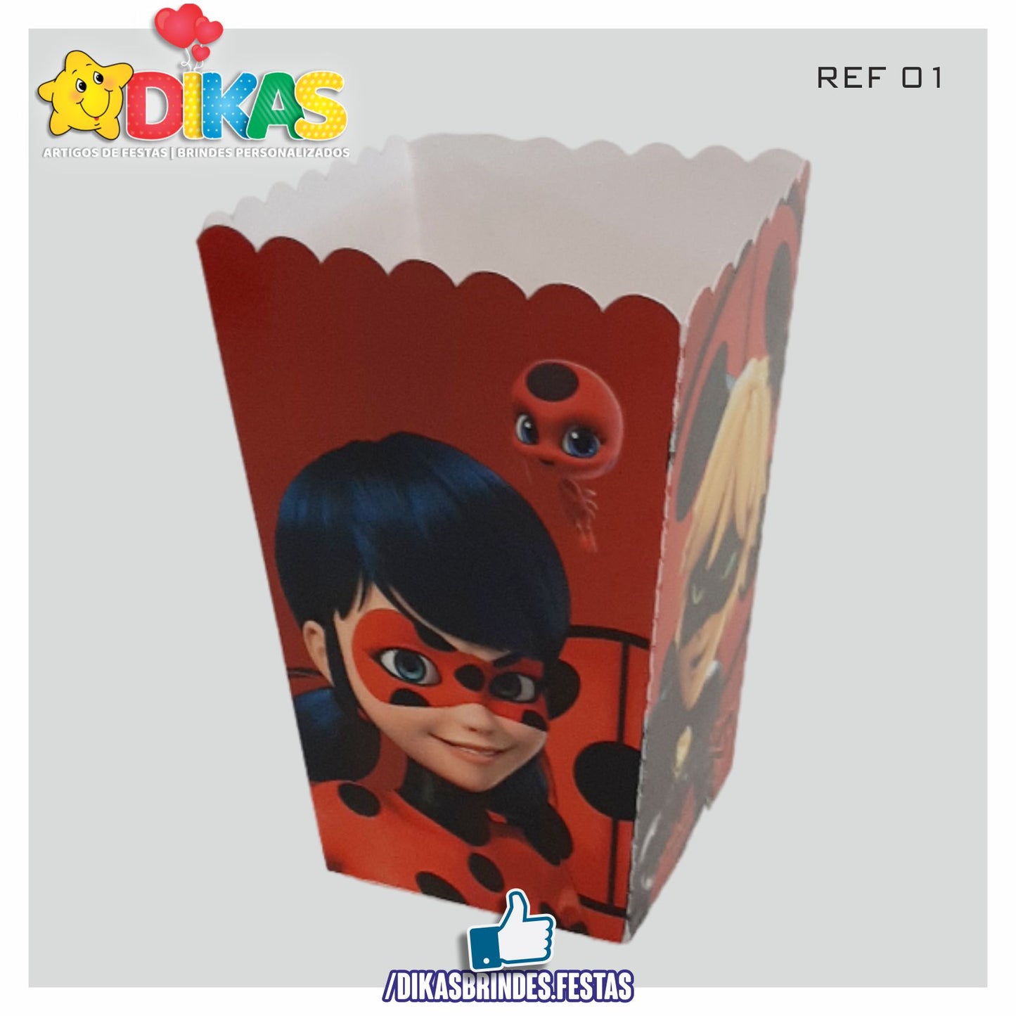 CAIXA DE PIPOCA/BATATA - LADYBUG