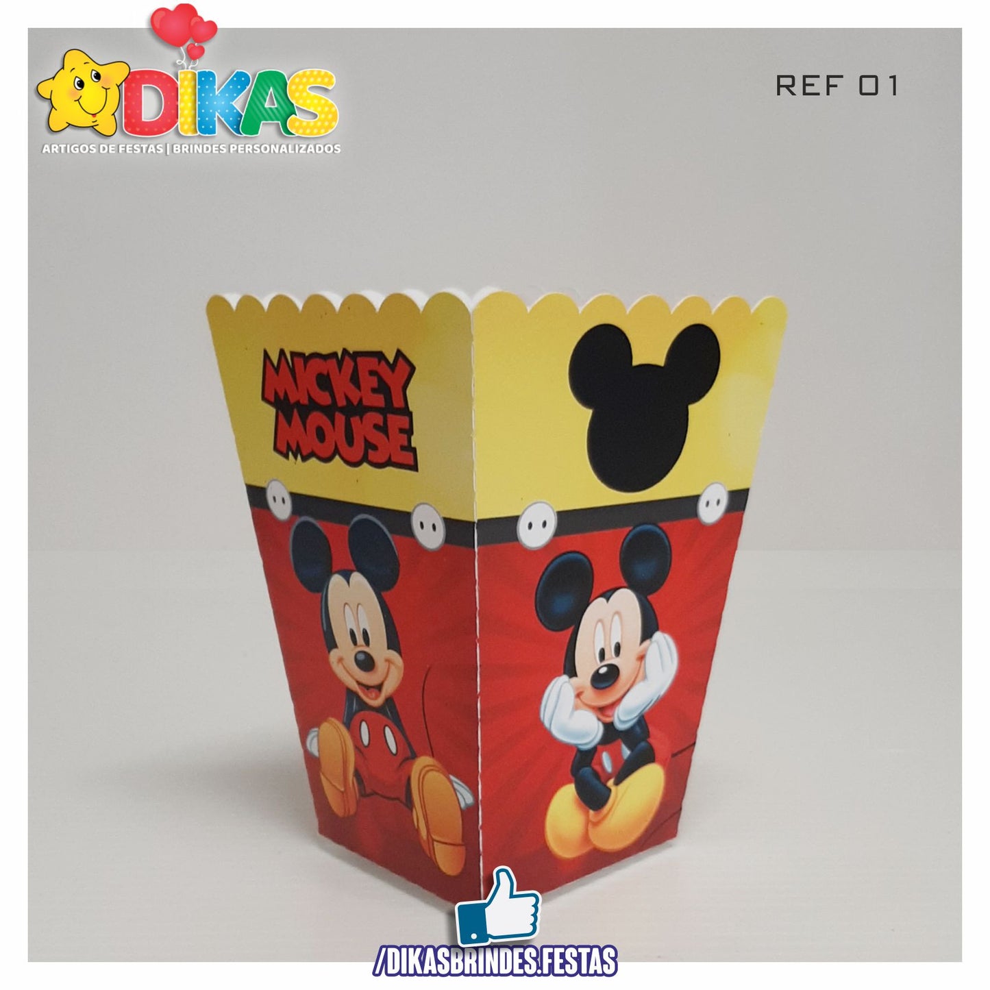 CAIXA DE PIPOCA/BATATA - MICKEY