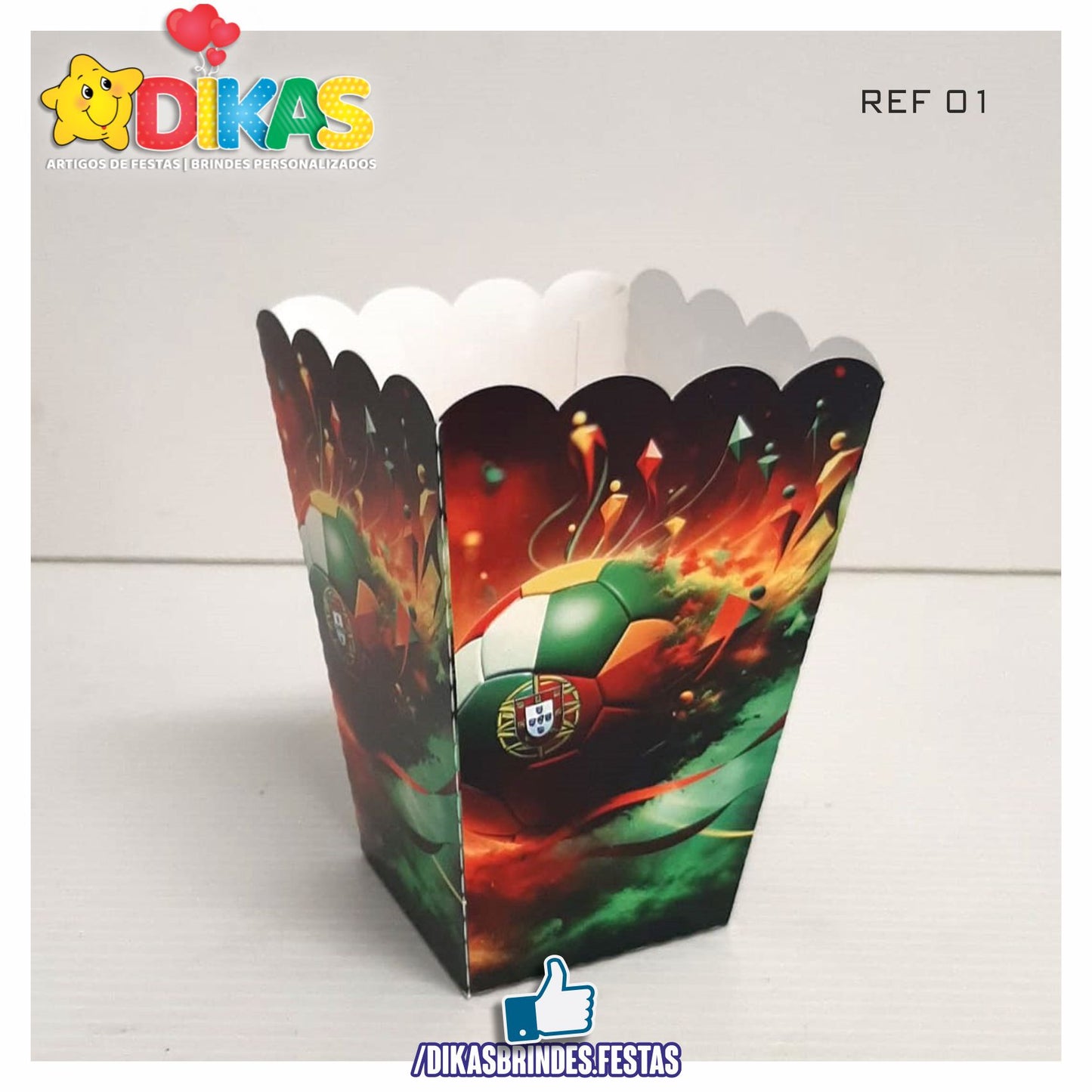 CAIXA DE PIPOCA/BATATA - FUTEBOL PORTUGAL