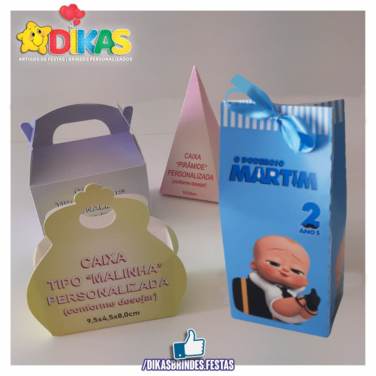 CAIXAS PERSONALIZADAS PARA BRINDES - BOSS BABY