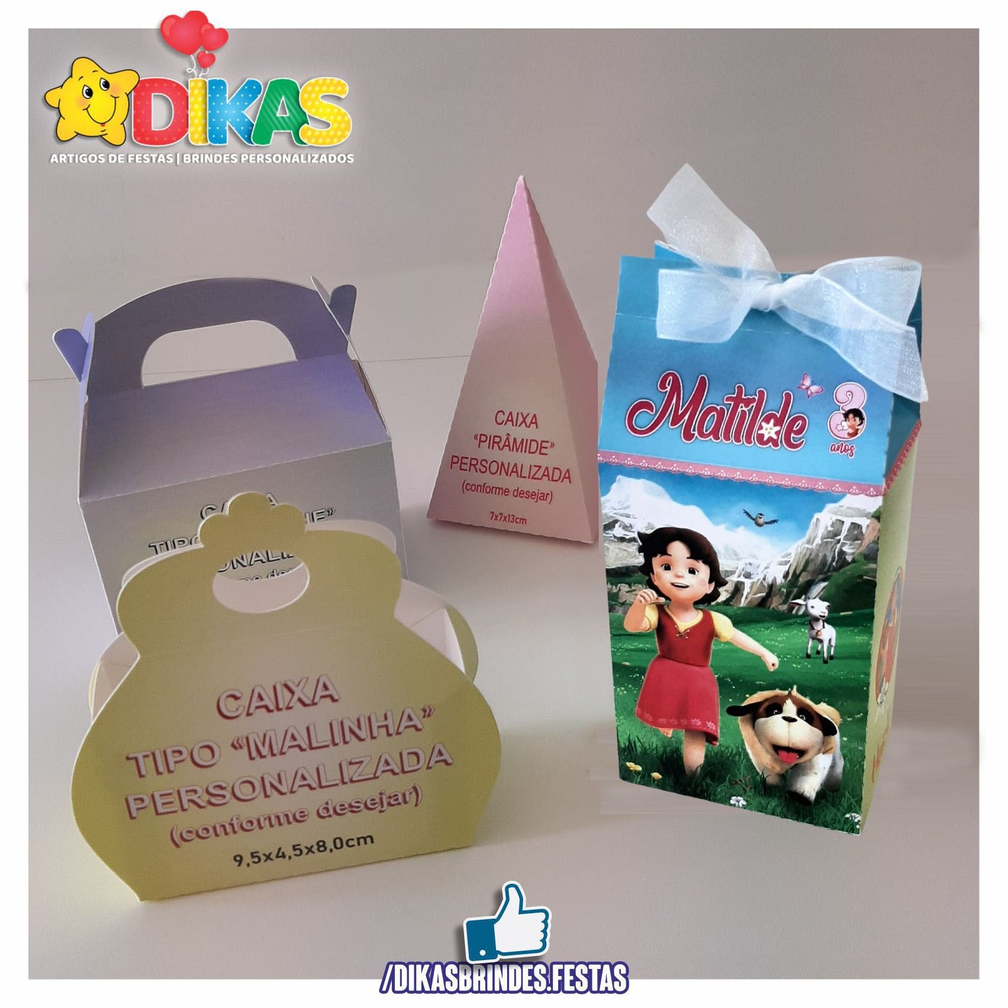 CAIXAS PERSONALIZADAS PARA BRINDES - HEIDI