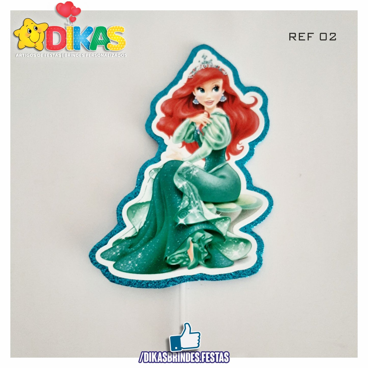 FIGURAS DECORATIVAS PARA BOLO - PEQUENA SEREIA
