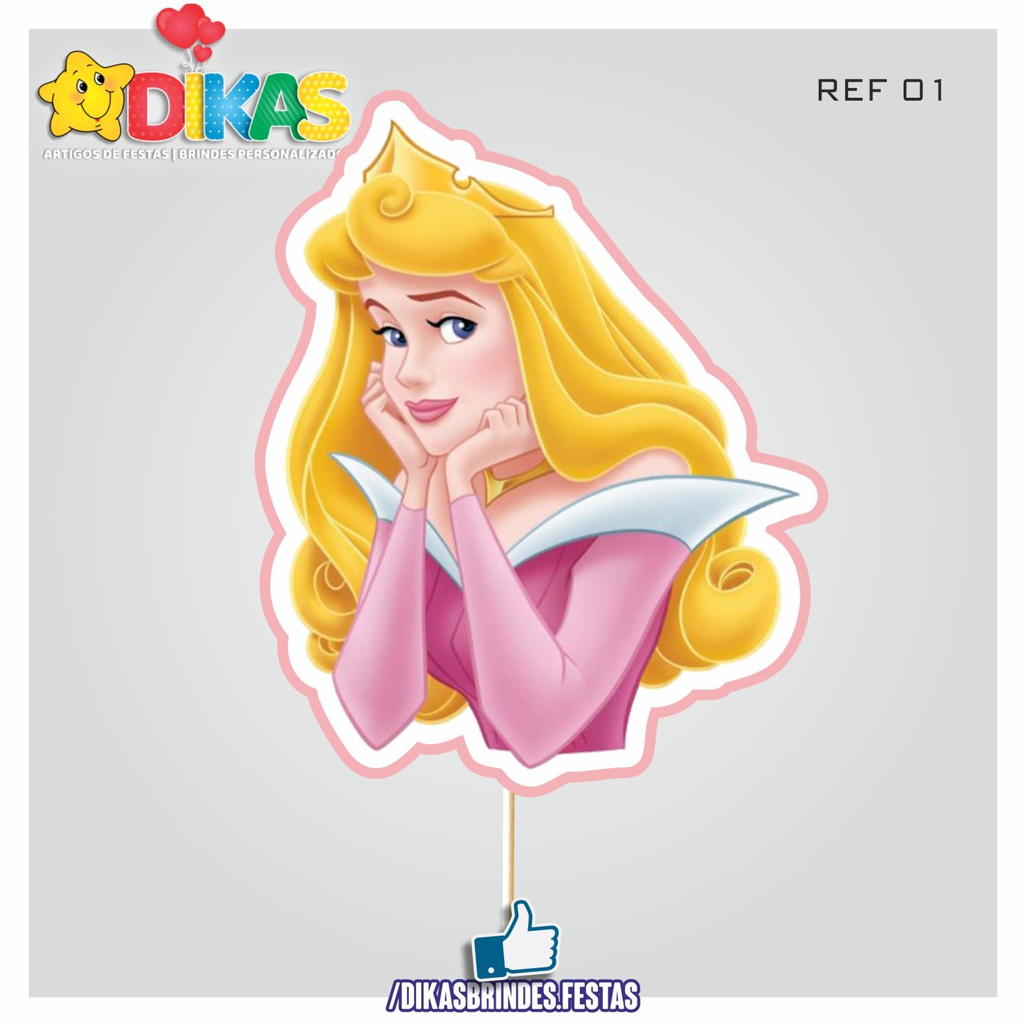 FIGURAS DECORATIVAS PARA BOLO - PRINCESA AURORA