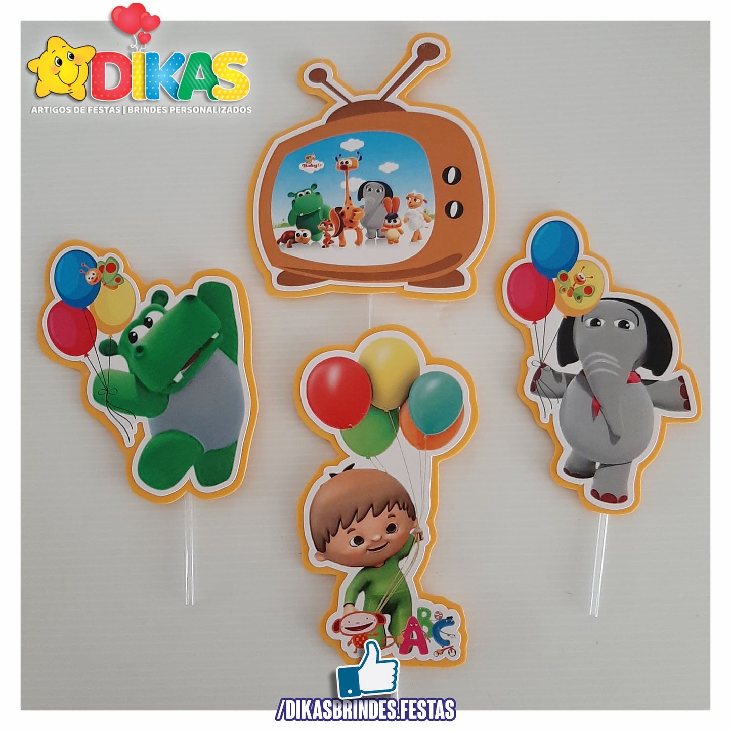 FIGURAS DECORATIVAS PARA BOLO - BABY TV