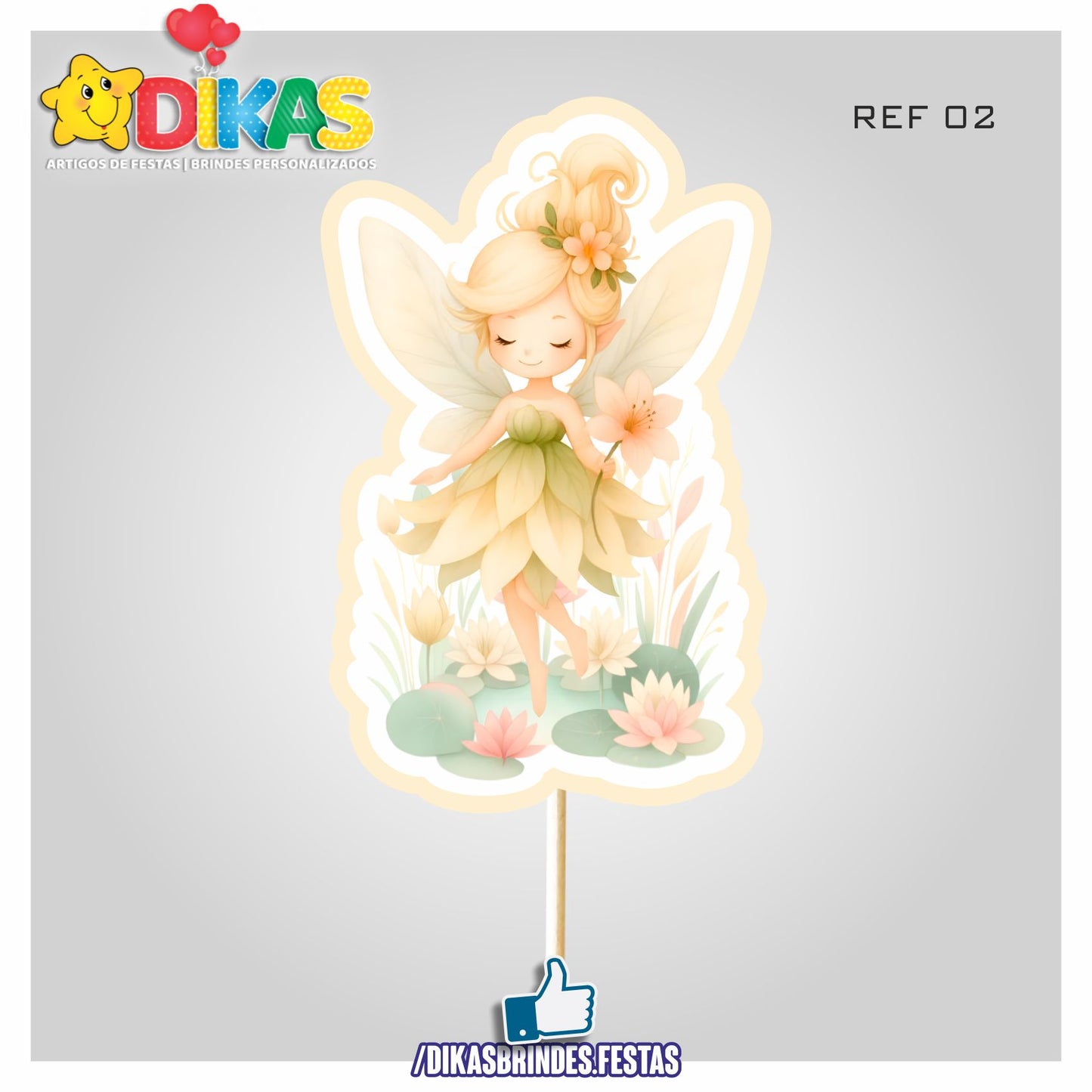 FIGURAS DECORATIVAS PARA BOLO - BORBOLETA / JARDIM ENCANTADO