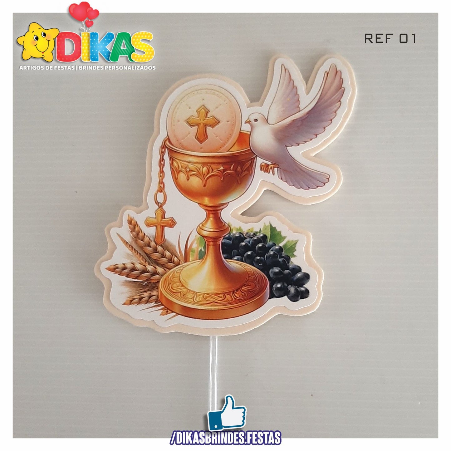 FIGURAS DECORATIVAS PARA BOLO - 1ª COMUNHÃO / CRISMA