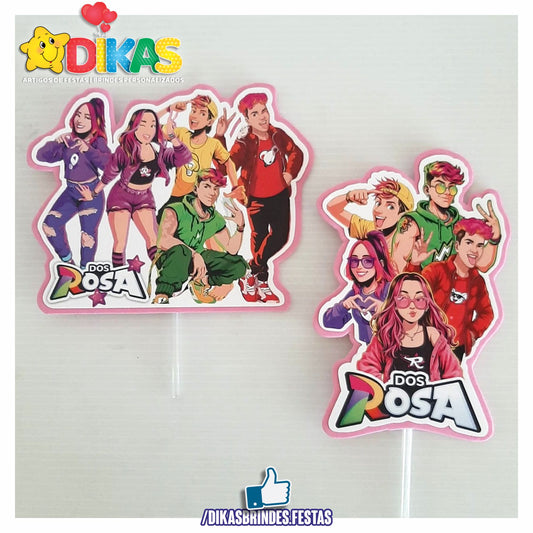 FIGURAS DECORATIVAS PARA BOLO - GRUPO DOS ROSA