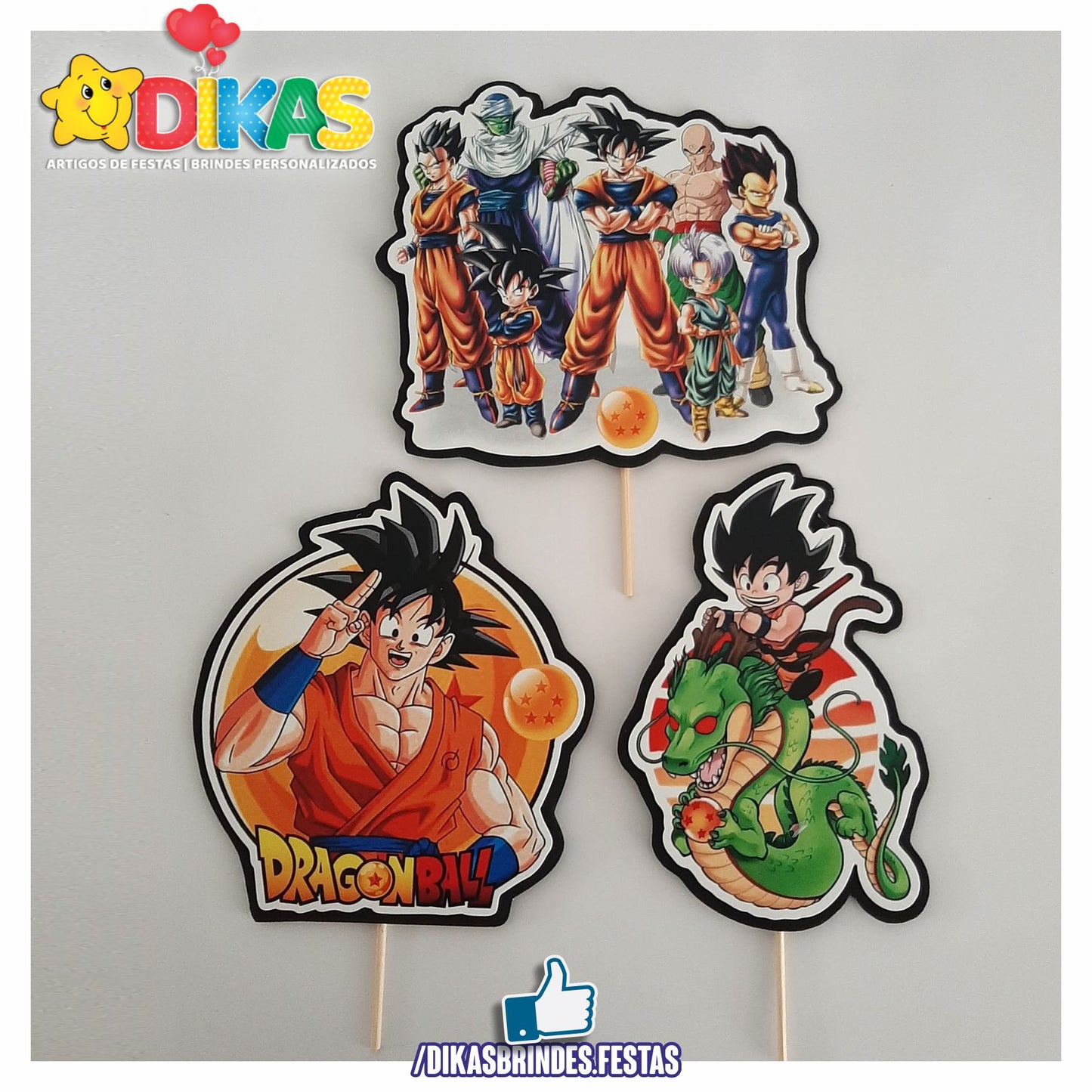 FIGURAS DECORATIVAS PARA BOLO - DRAGON BALL