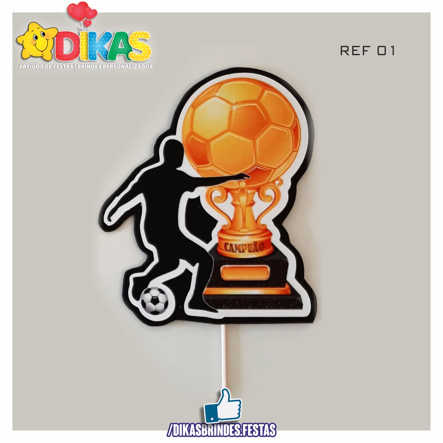 FIGURAS DECORATIVAS PARA BOLO - FUTEBOL