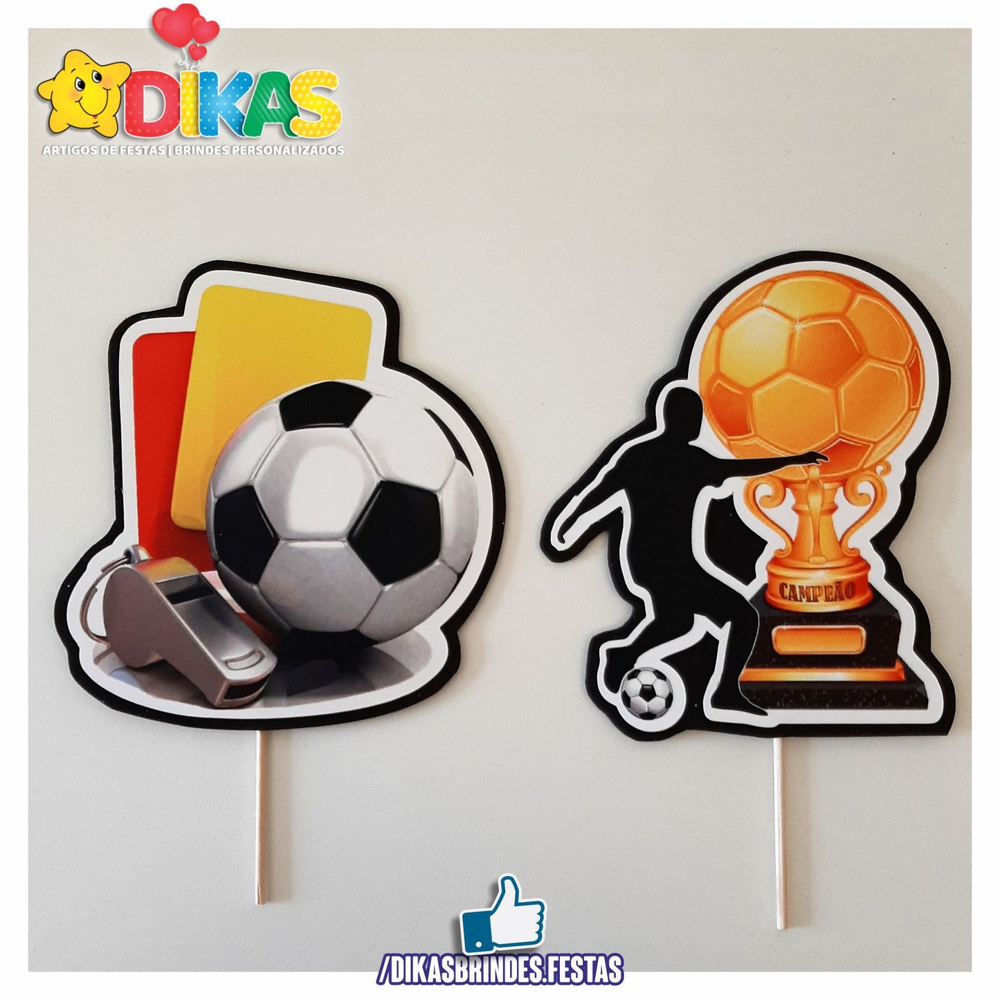 FIGURAS DECORATIVAS PARA BOLO - FUTEBOL