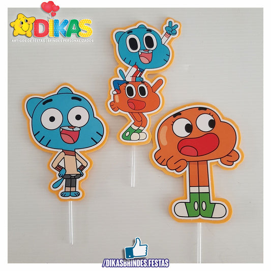 FIGURAS DECORATIVAS PARA BOLO - GUMBALL