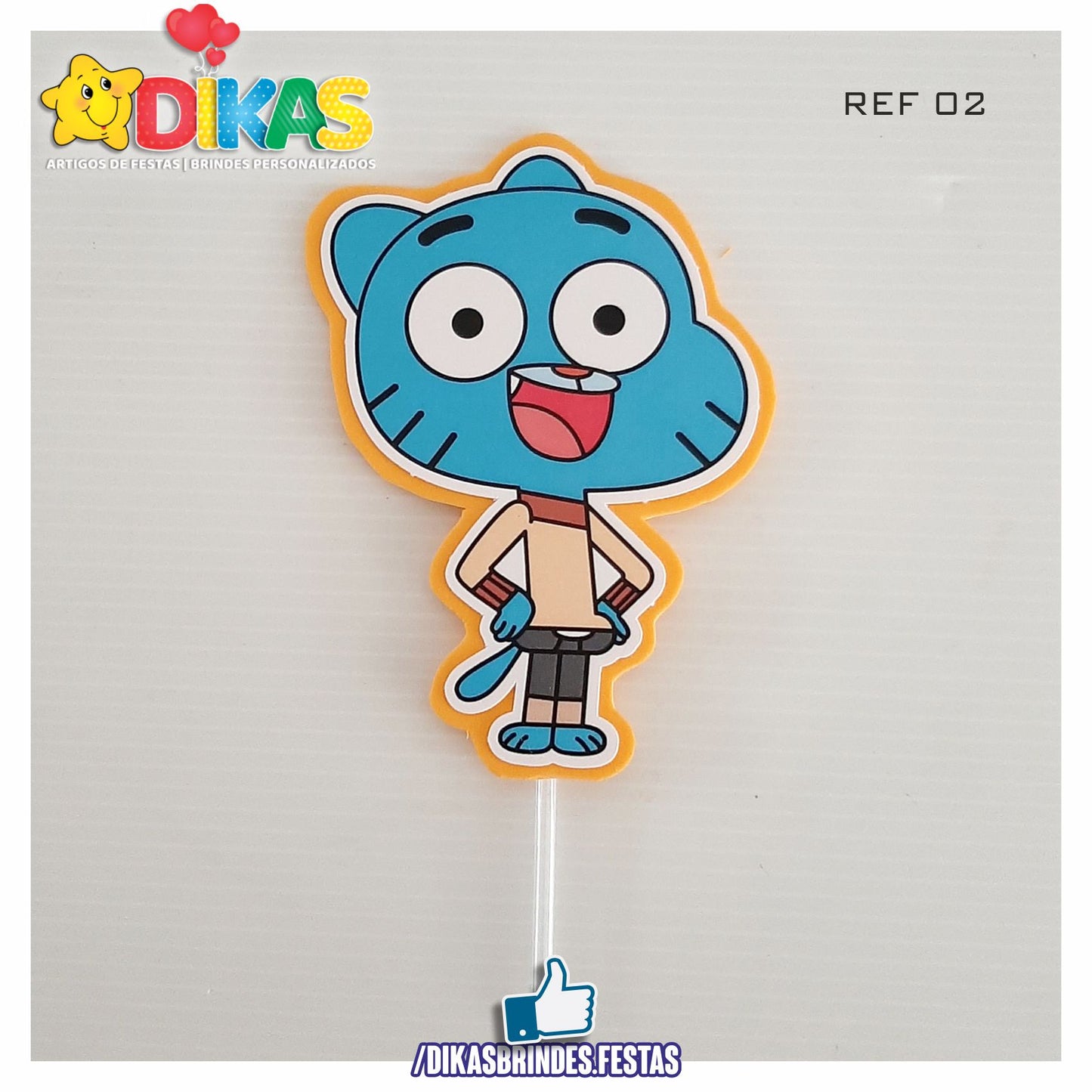 FIGURAS DECORATIVAS PARA BOLO - GUMBALL