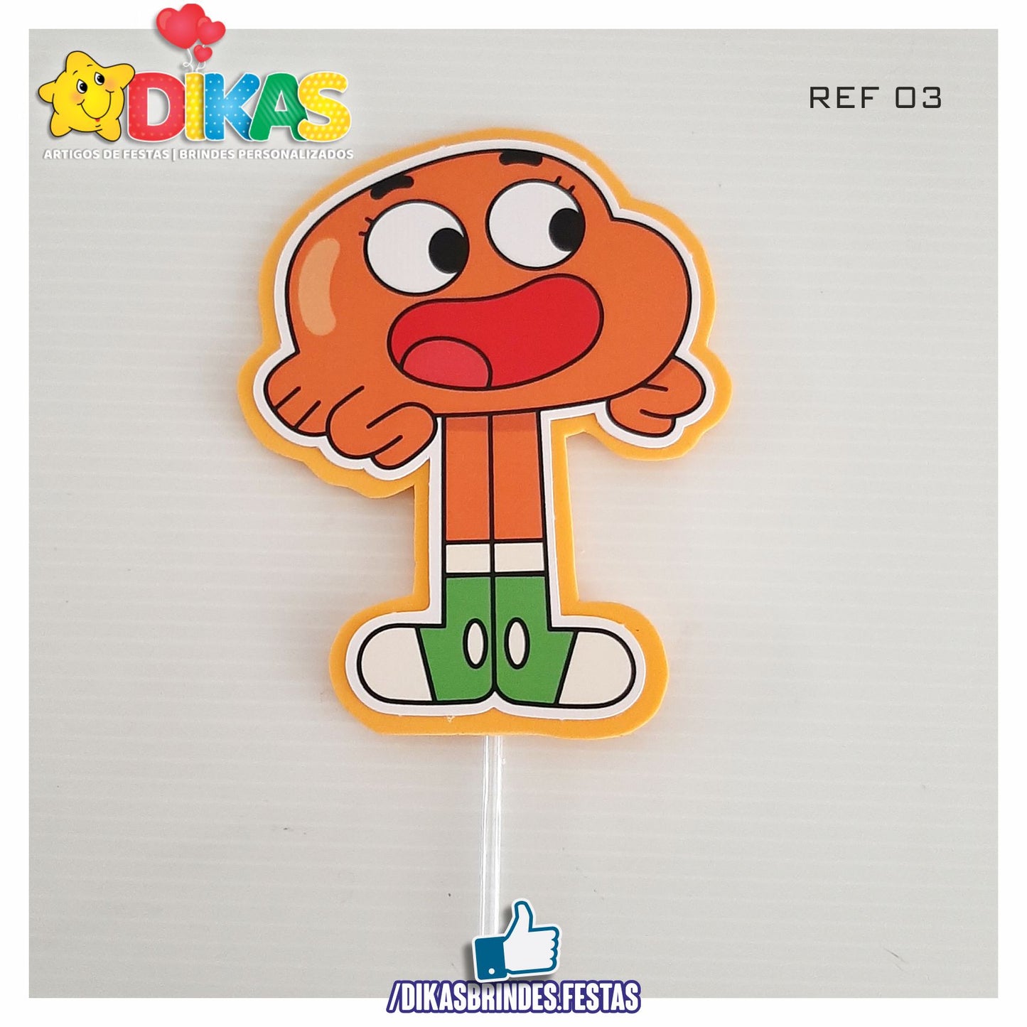 FIGURAS DECORATIVAS PARA BOLO - GUMBALL