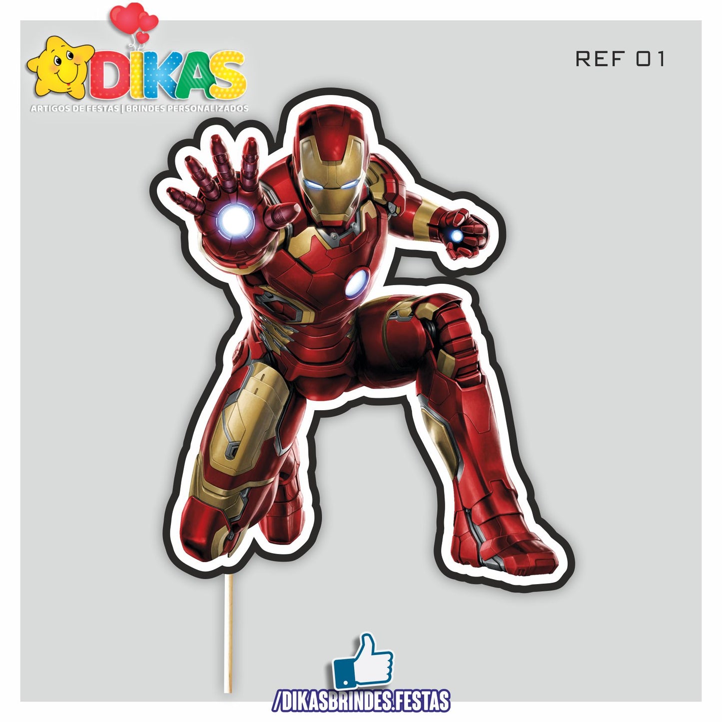 FIGURAS DECORATIVAS PARA BOLO - IRON MAN