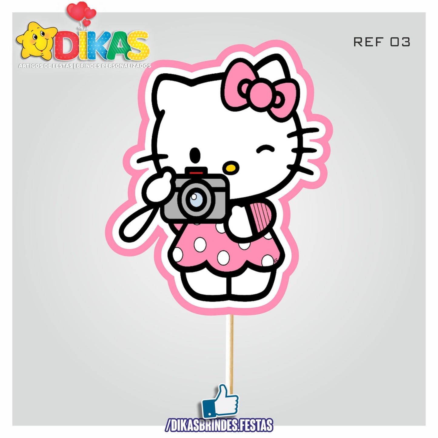 FIGURAS DECORATIVAS PARA BOLO - HELLO KITTY