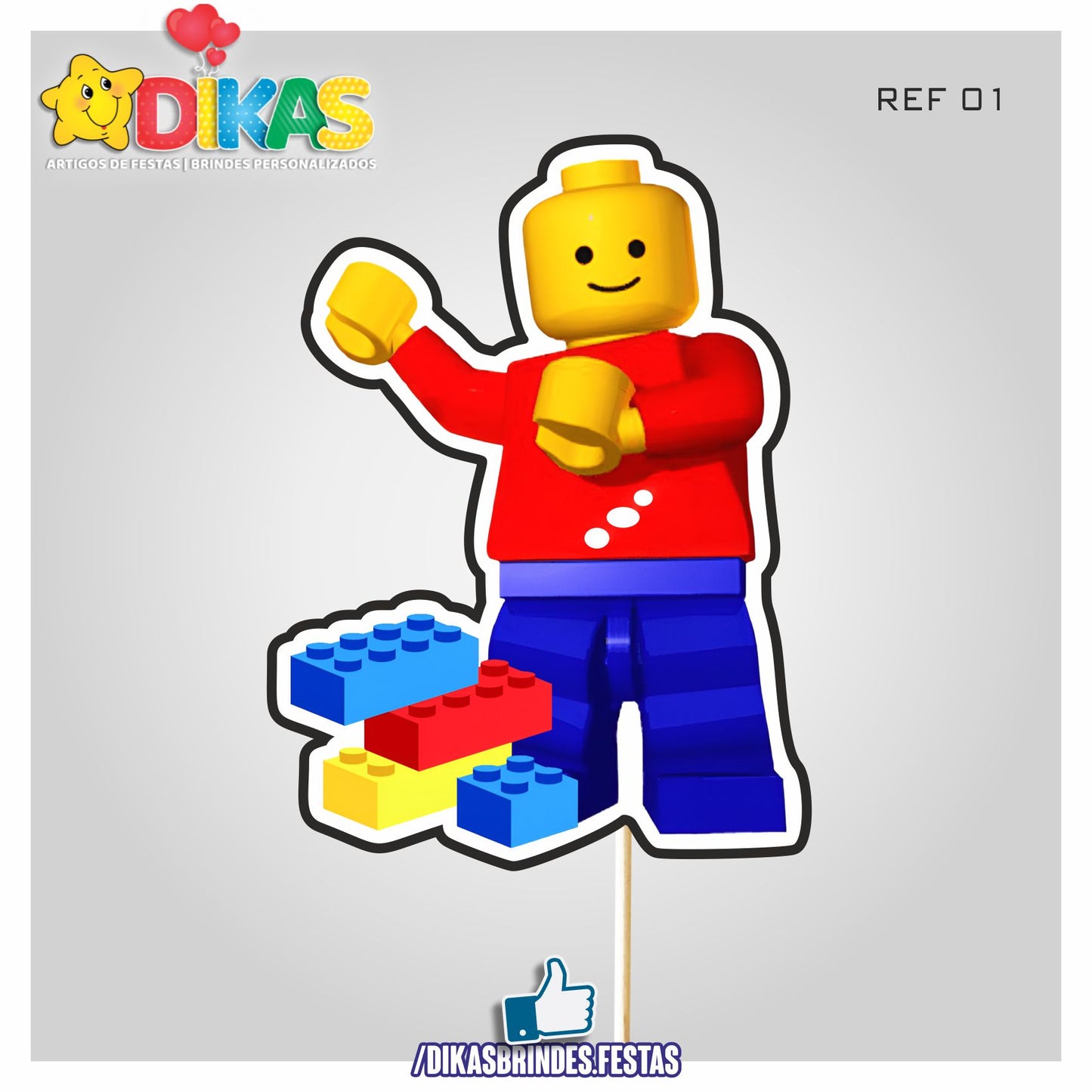 FIGURAS DECORATIVAS PARA BOLO - LEGO