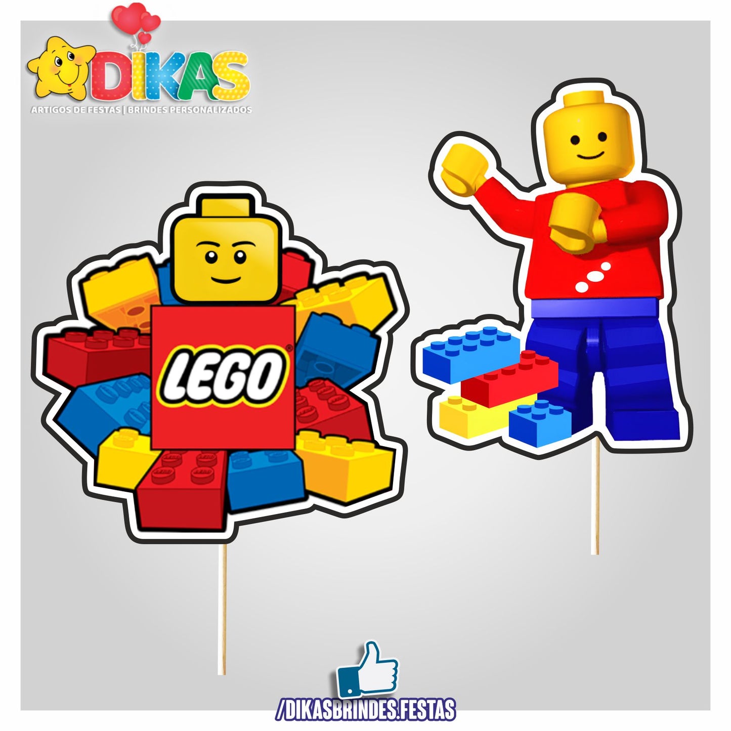 FIGURAS DECORATIVAS PARA BOLO - LEGO