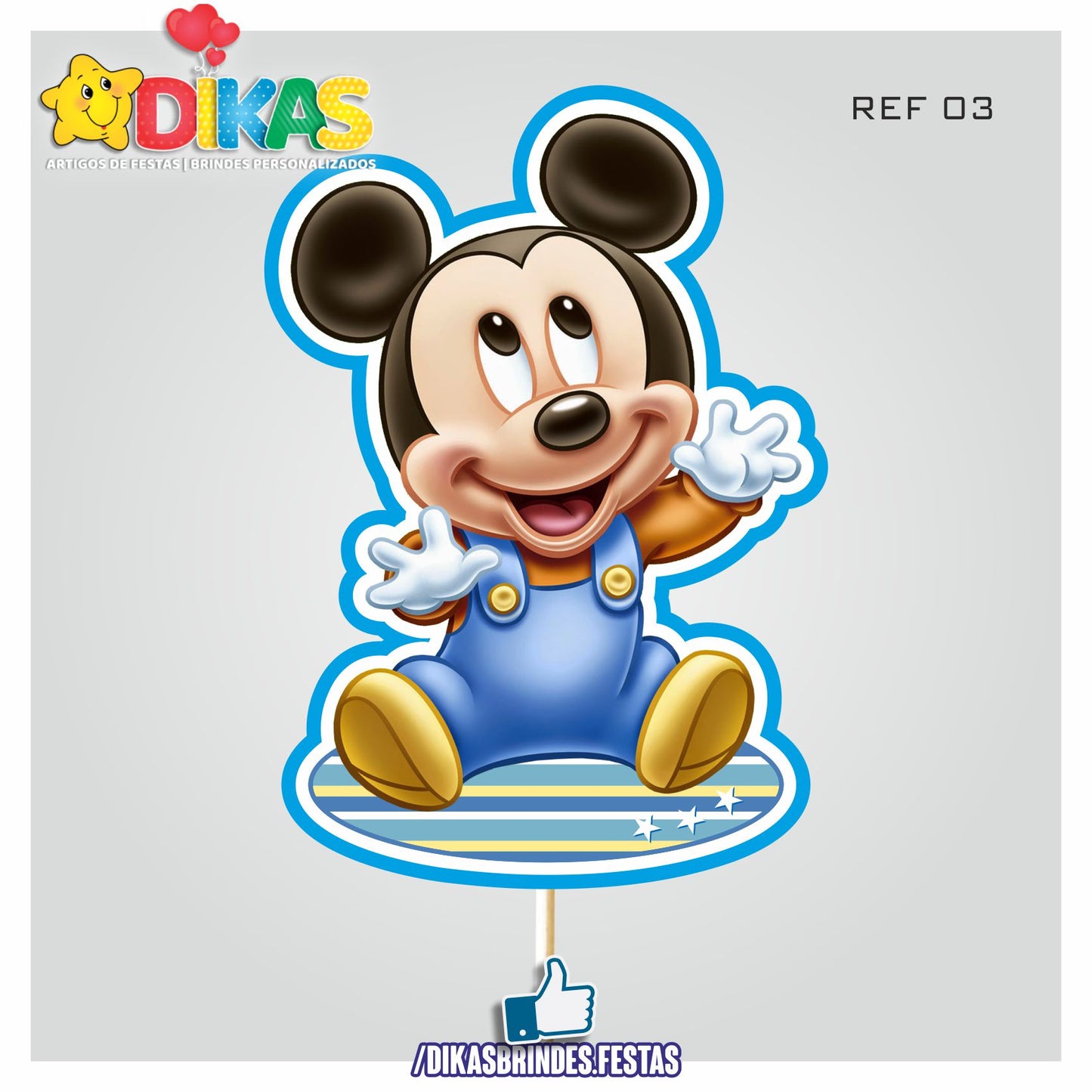 FIGURAS DECORATIVAS PARA BOLO - MICKEY BABY