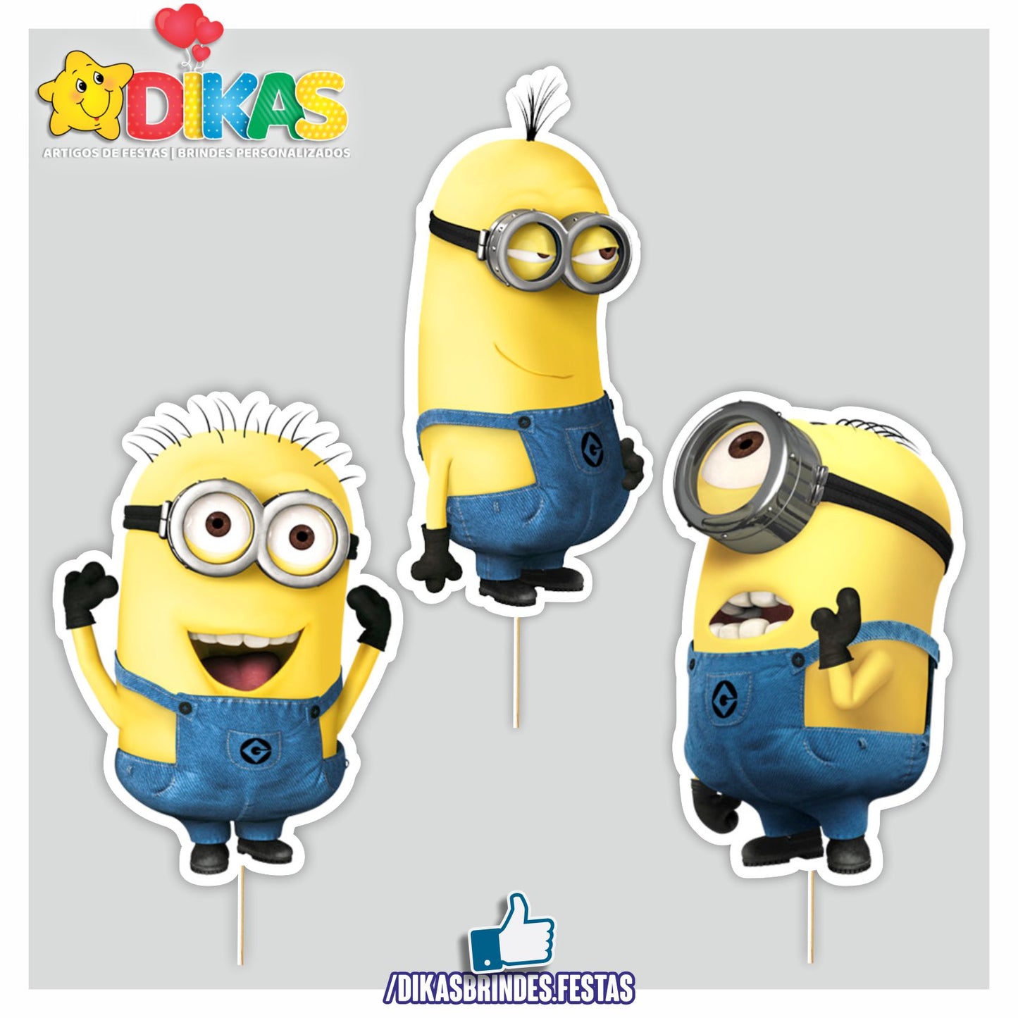 FIGURAS DECORATIVAS PARA BOLO - MINIONS