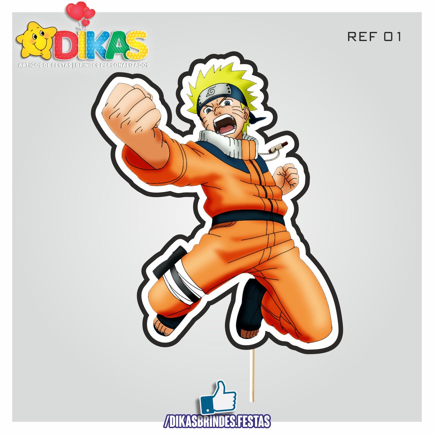 FIGURAS DECORATIVAS PARA BOLO - NARUTO