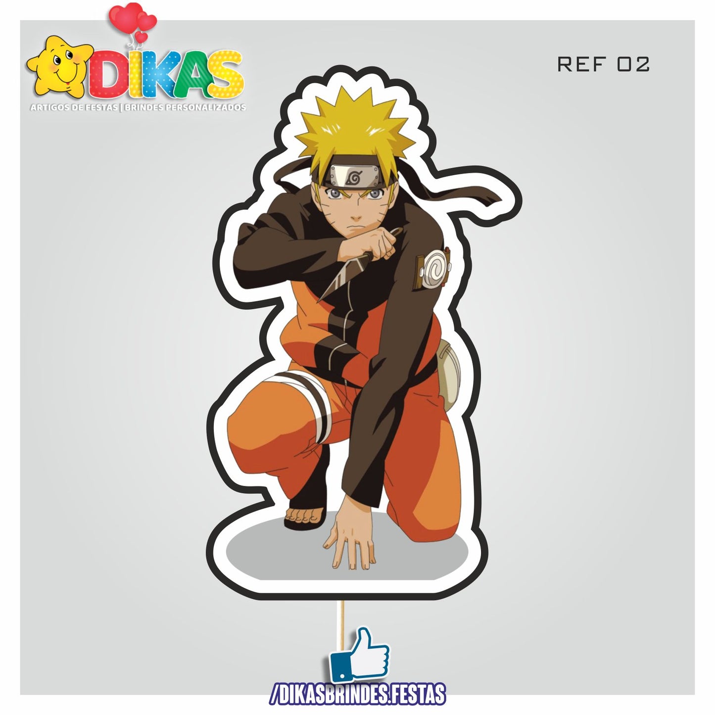 FIGURAS DECORATIVAS PARA BOLO - NARUTO