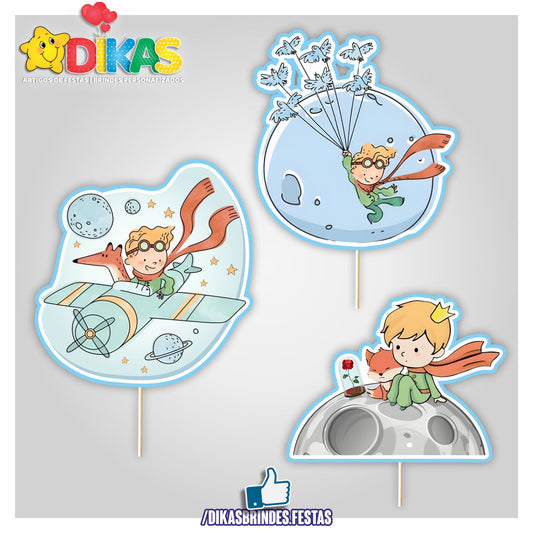 FIGURAS DECORATIVAS PARA BOLO - PEQUENO PRÍNCIPE