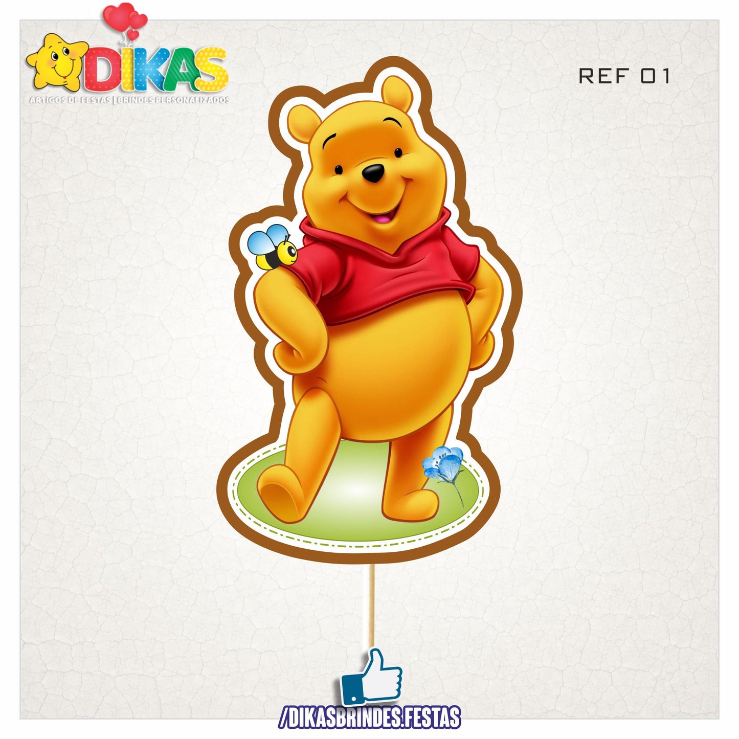 FIGURAS DECORATIVAS PARA BOLO - WINNIE THE POOH
