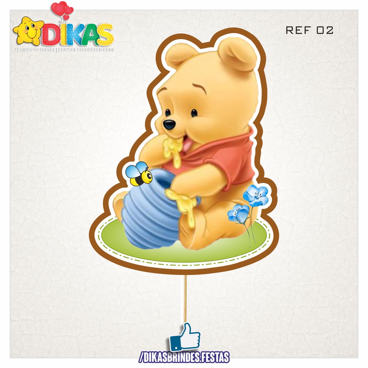 FIGURAS DECORATIVAS PARA BOLO - WINNIE THE POOH