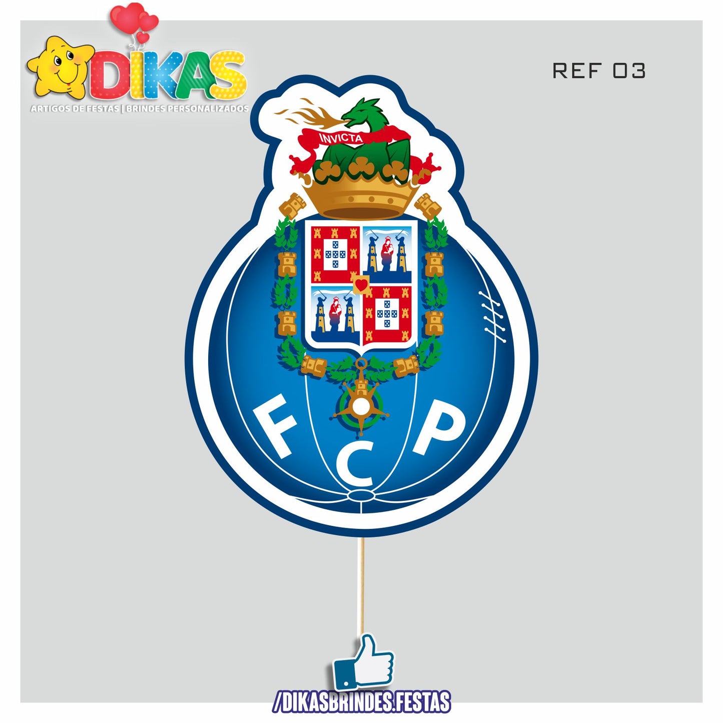 FIGURAS DECORATIVAS PARA BOLO - FUTEBOL PORTO