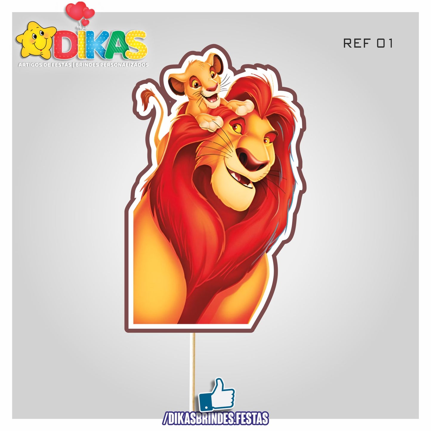 FIGURAS DECORATIVAS PARA BOLO - REI LEÃO