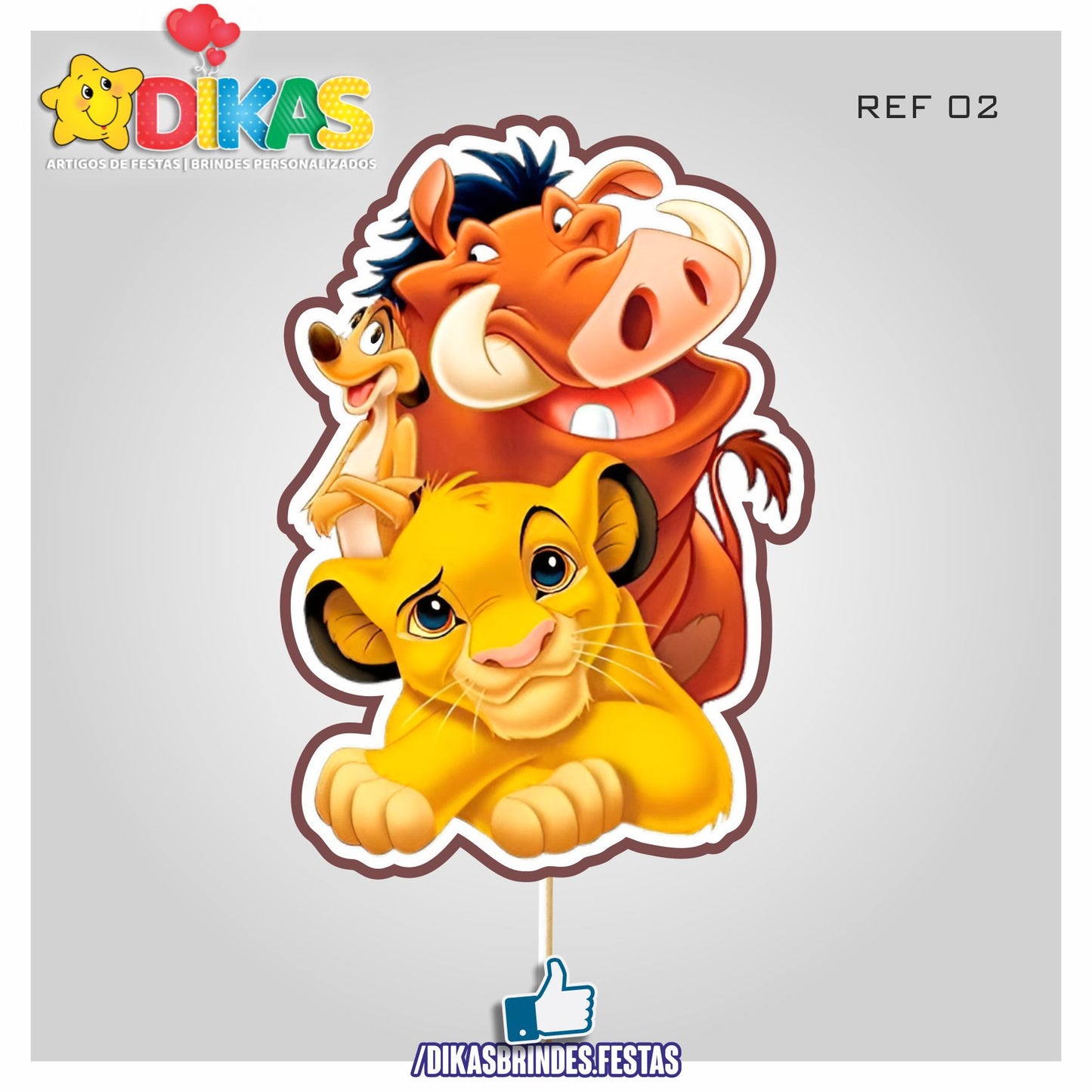 FIGURAS DECORATIVAS PARA BOLO - REI LEÃO