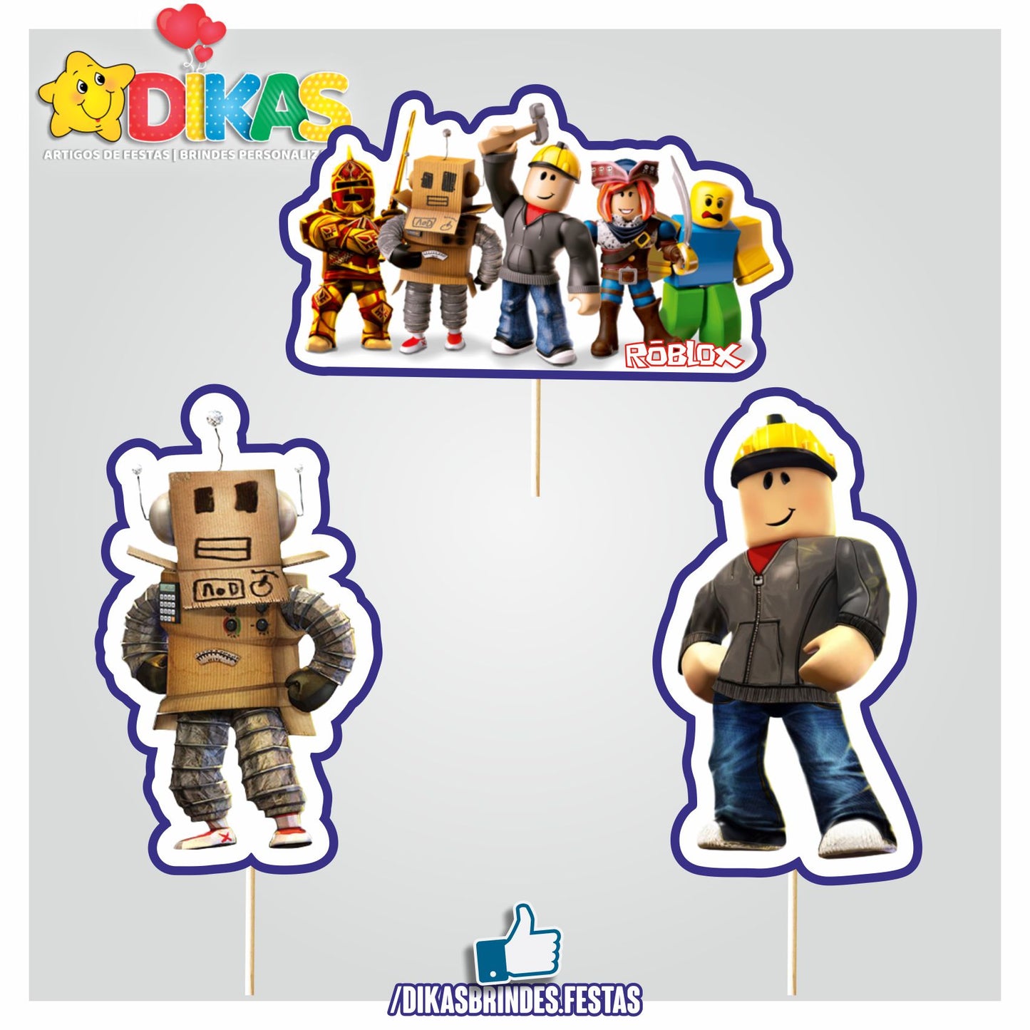 FIGURAS DECORATIVAS PARA BOLO - ROBLOX