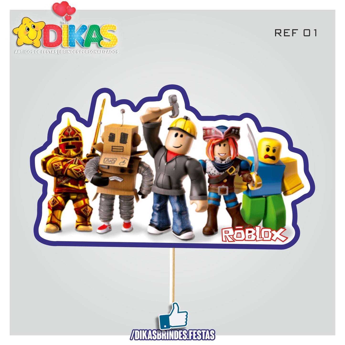 FIGURAS DECORATIVAS PARA BOLO - ROBLOX