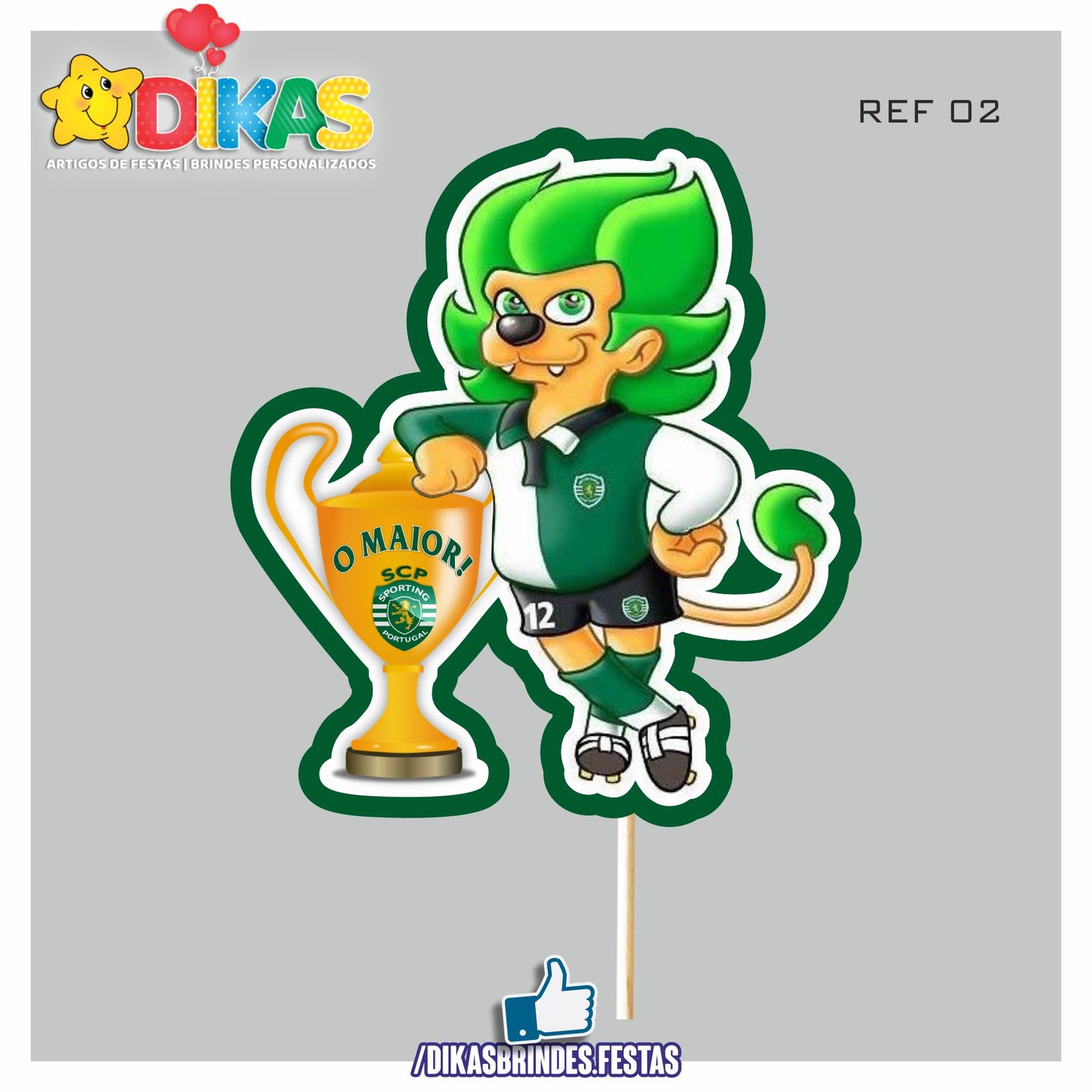 FIGURAS DECORATIVAS PARA BOLO - FUTEBOL SPORTING