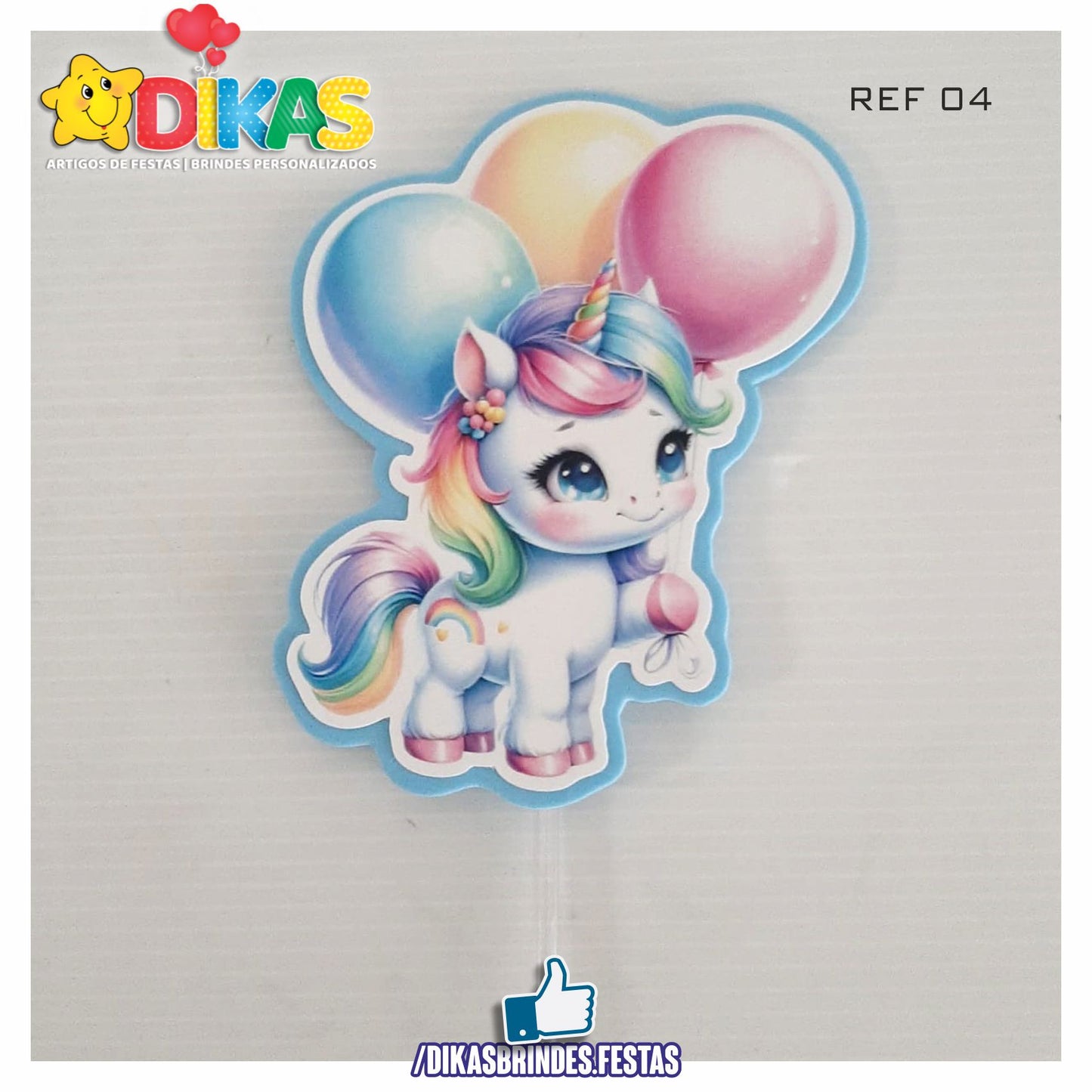 FIGURAS DECORATIVAS PARA BOLO - UNICÓRNIO