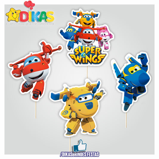 FIGURAS DECORATIVAS PARA BOLO - SUPER WINGS