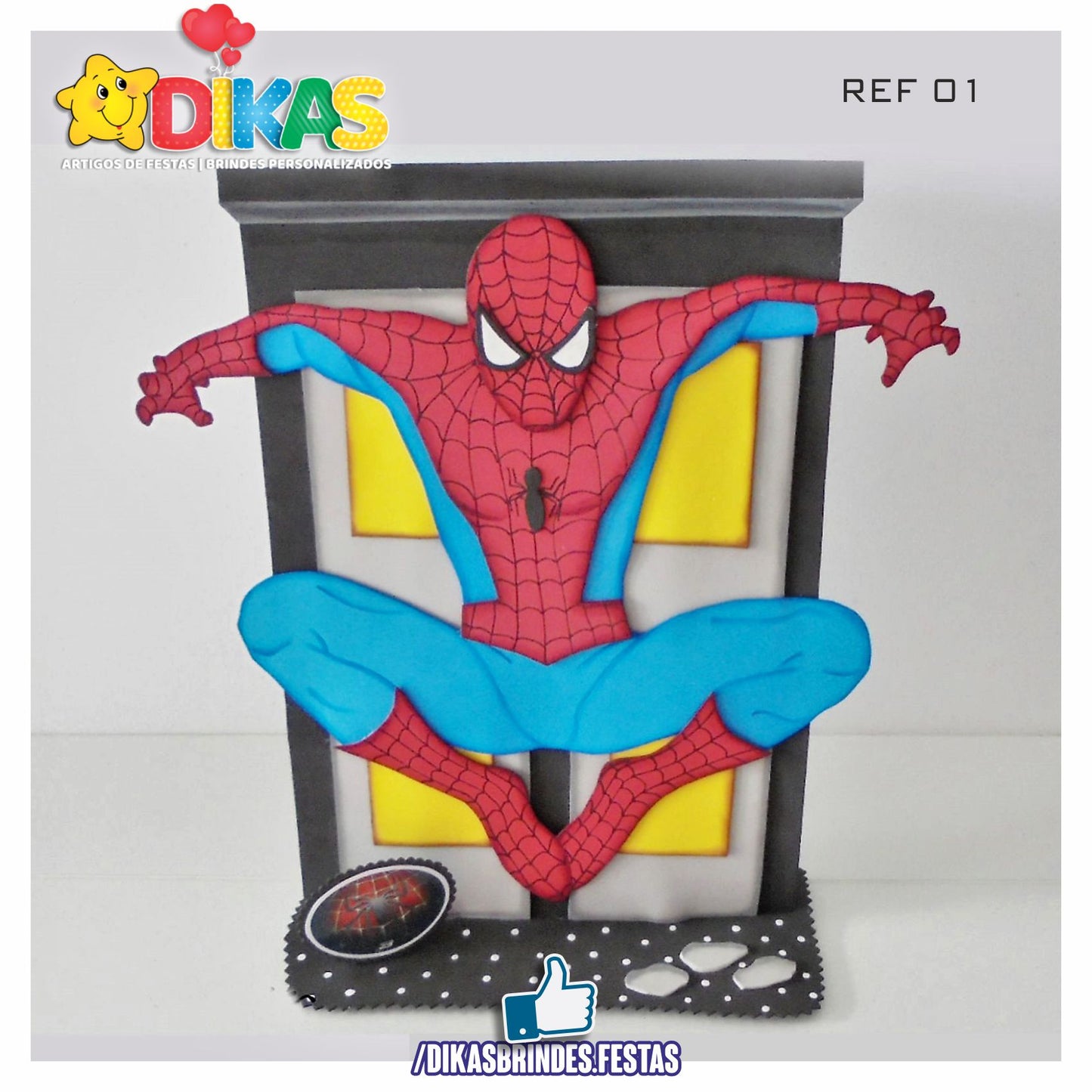 DECORAÇÃO DE MESA ARTESANAL - HOMEM ARANHA