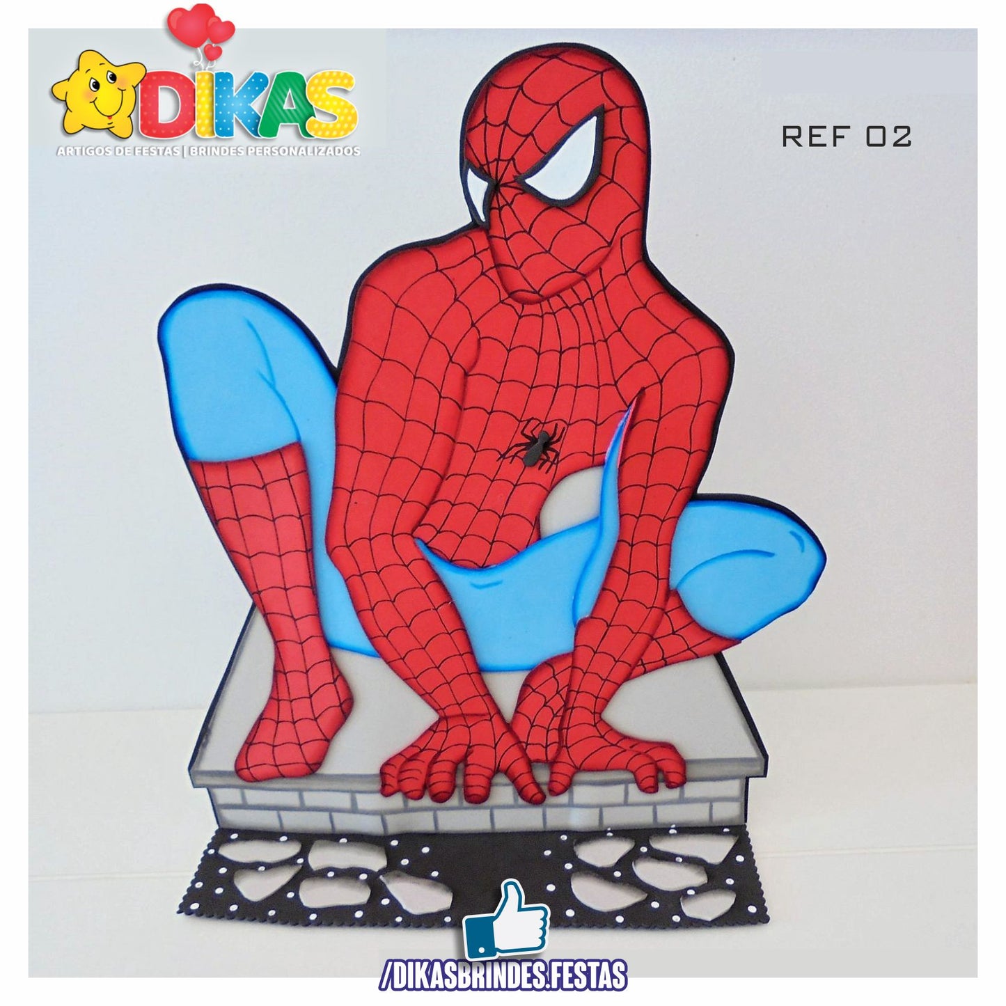 DECORAÇÃO DE MESA ARTESANAL - HOMEM ARANHA