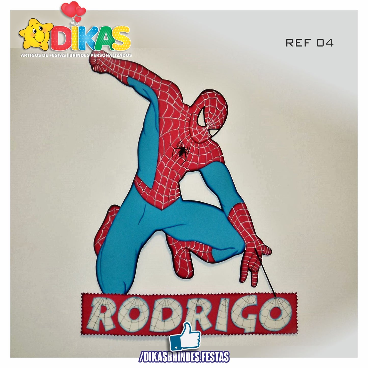 DECORAÇÃO DE MESA ARTESANAL - HOMEM ARANHA