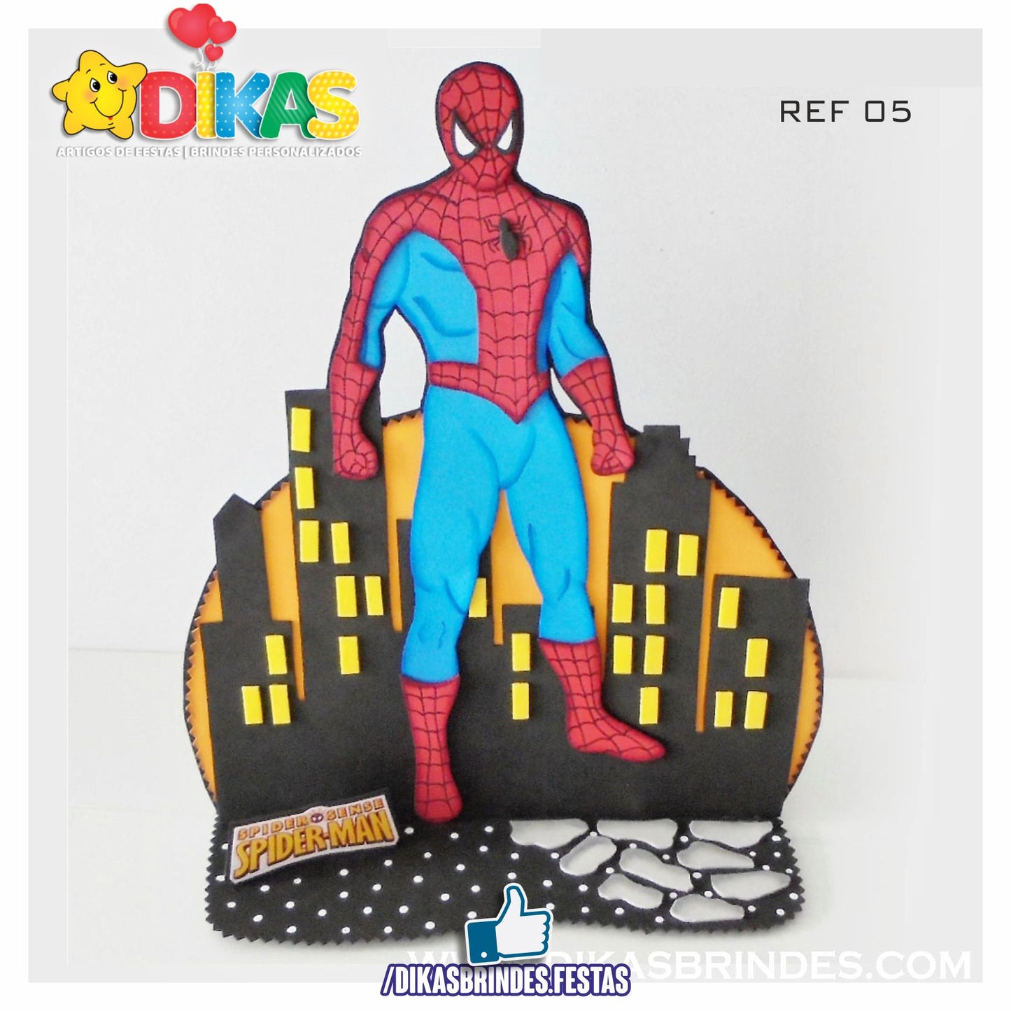 DECORAÇÃO DE MESA ARTESANAL - HOMEM ARANHA