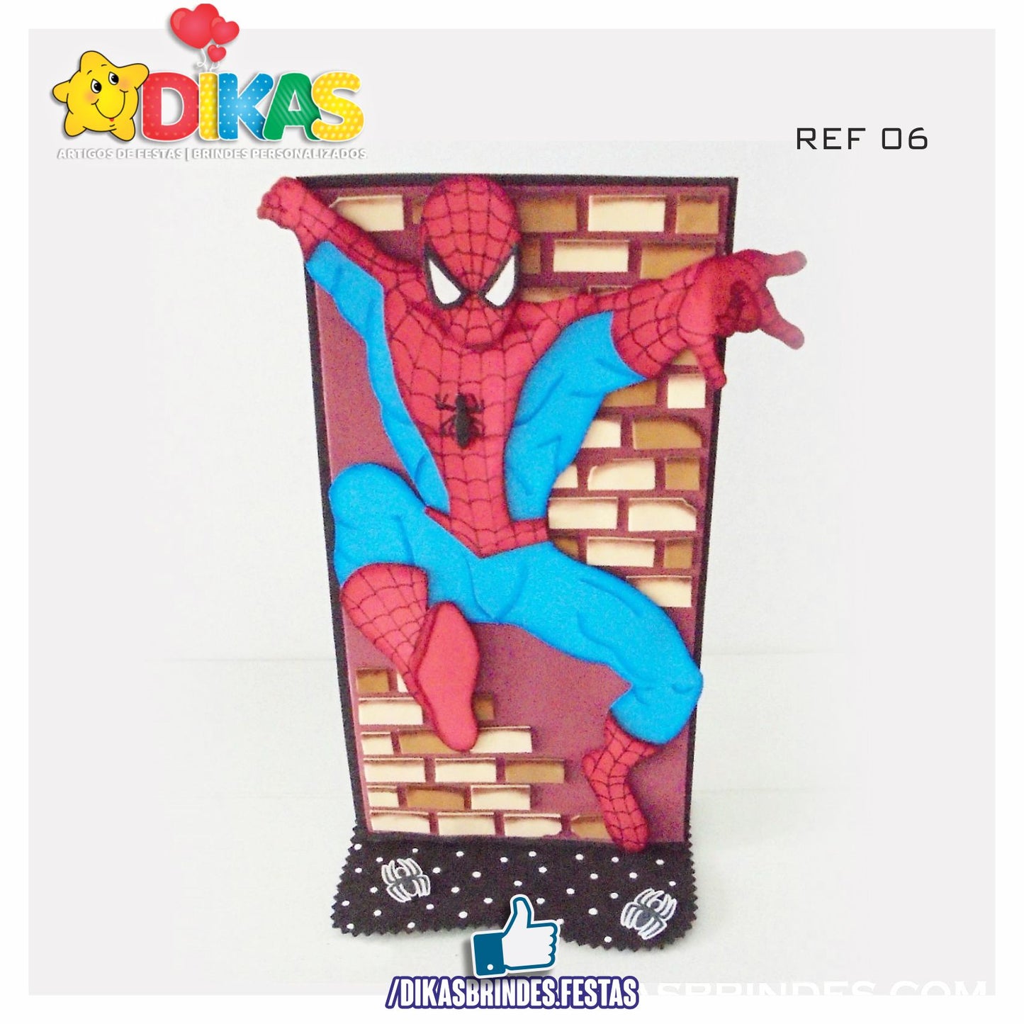 DECORAÇÃO DE MESA ARTESANAL - HOMEM ARANHA