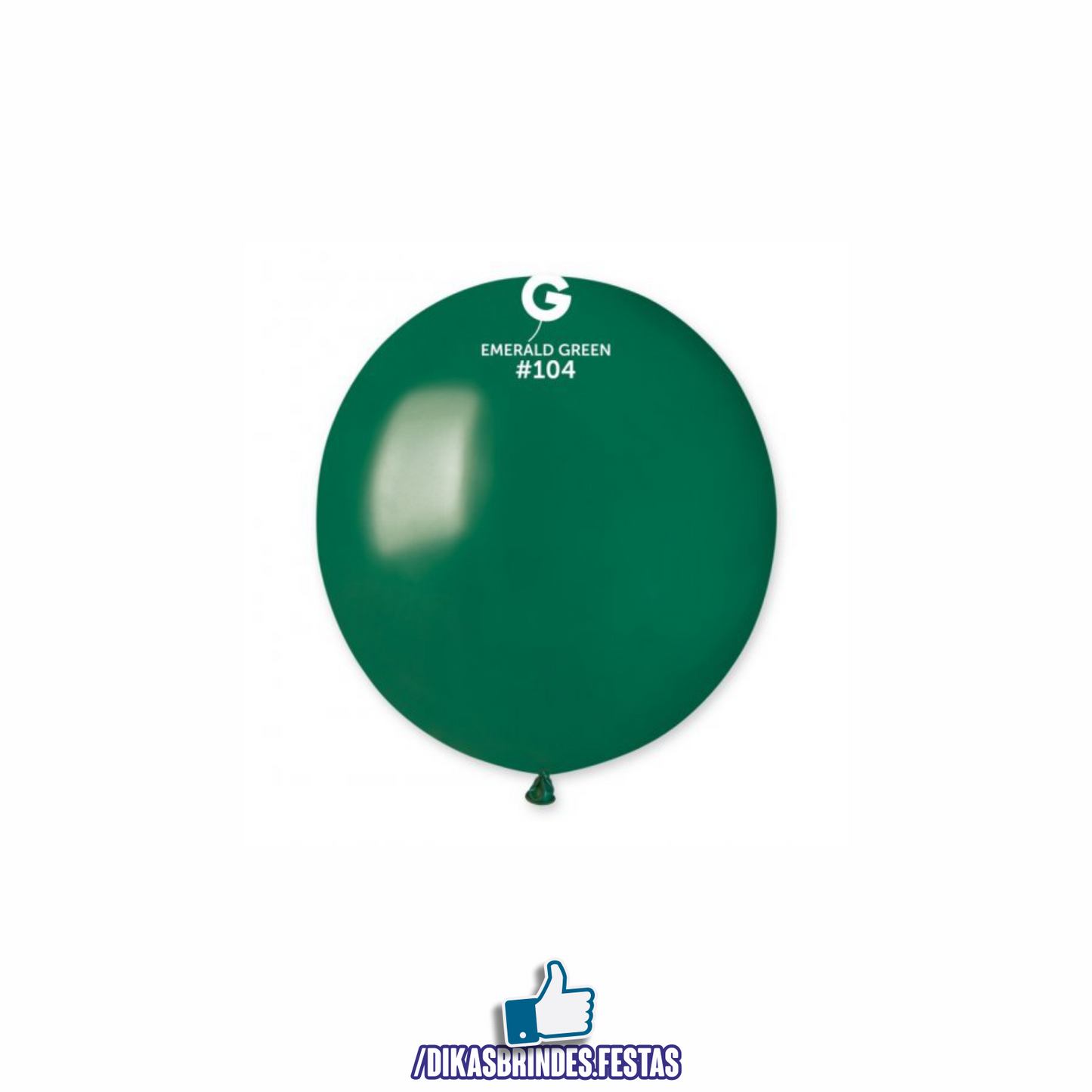 BALÃO LÁTEX VERDE ESMERALDA - 19"